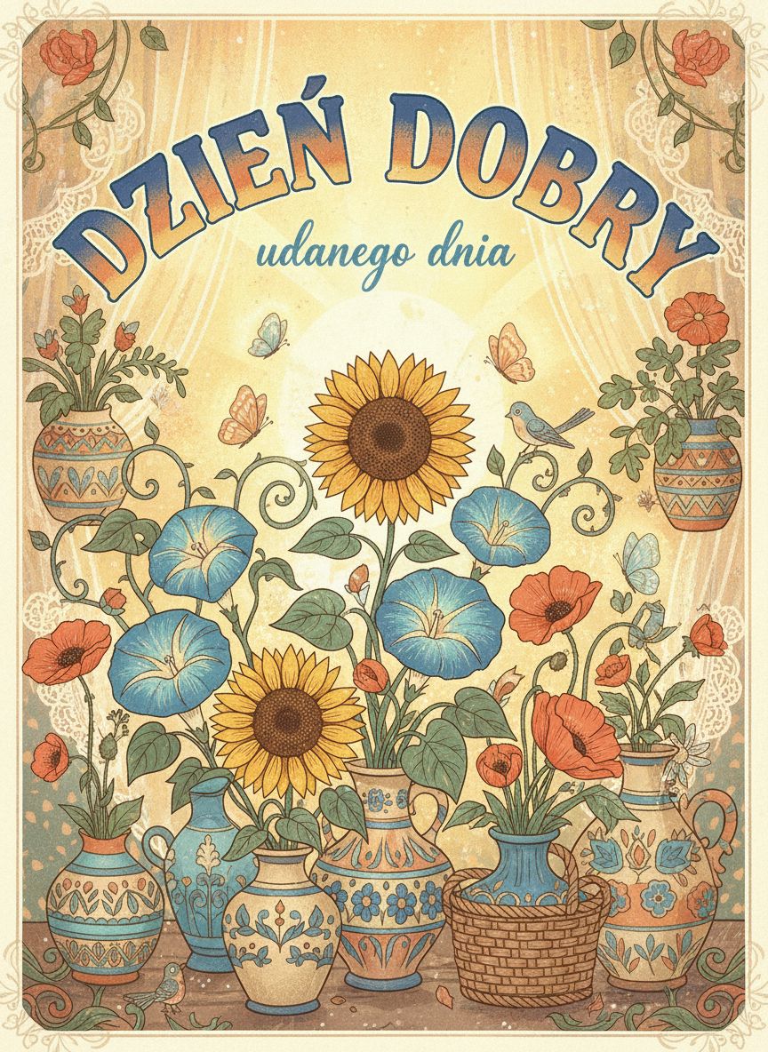piękne kartki na dzień dobry