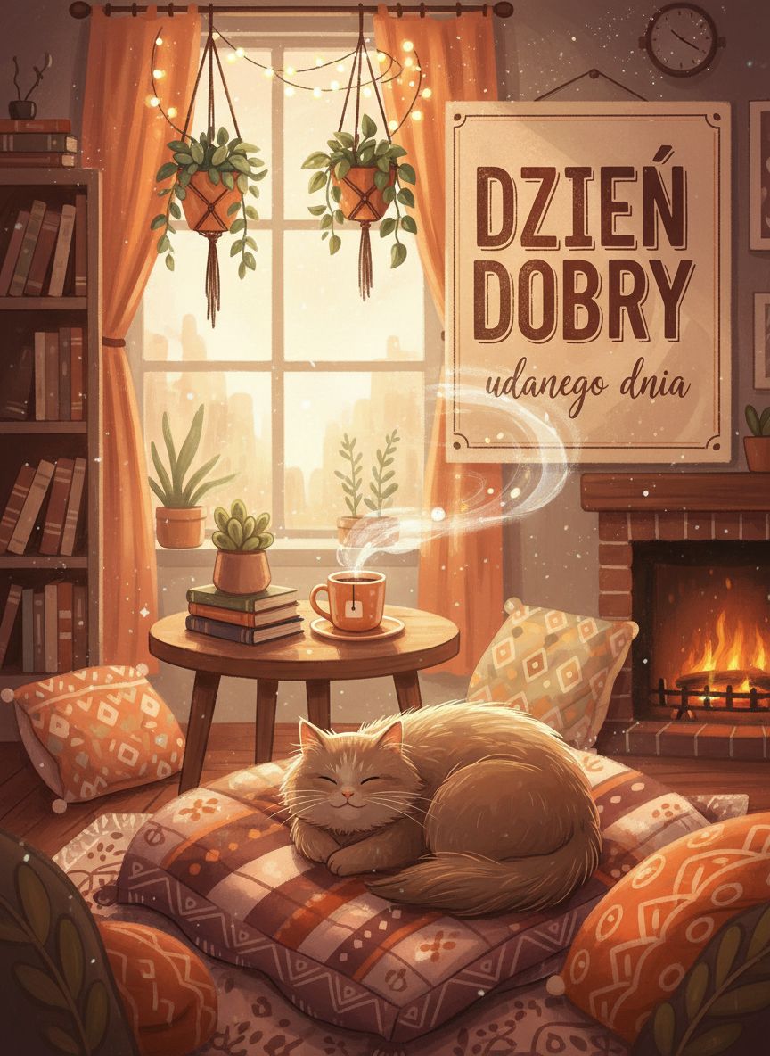 piękne kartki na dzień dobry