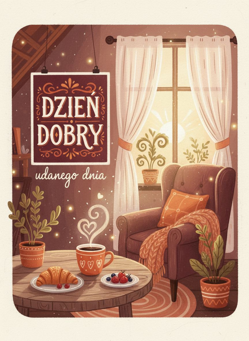 piękne kartki na dzień dobry