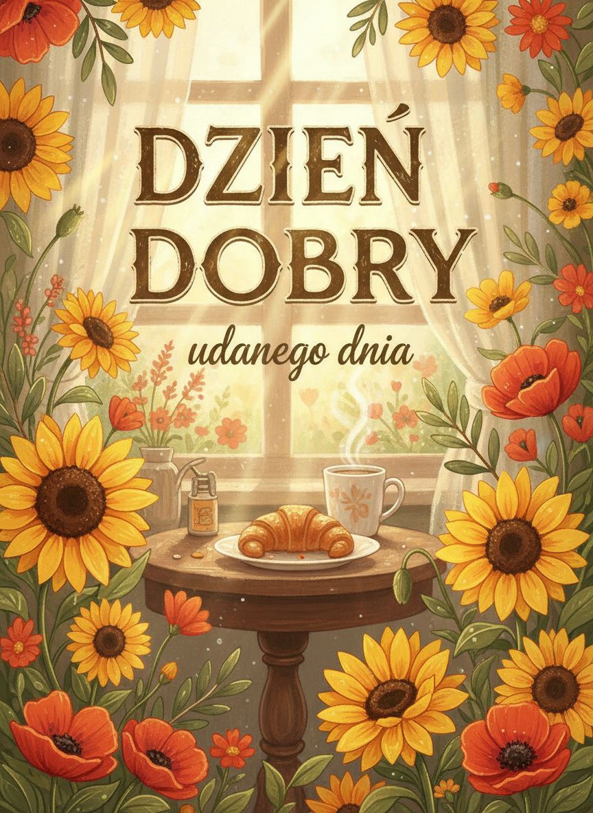 piękne kartki na dzień dobry