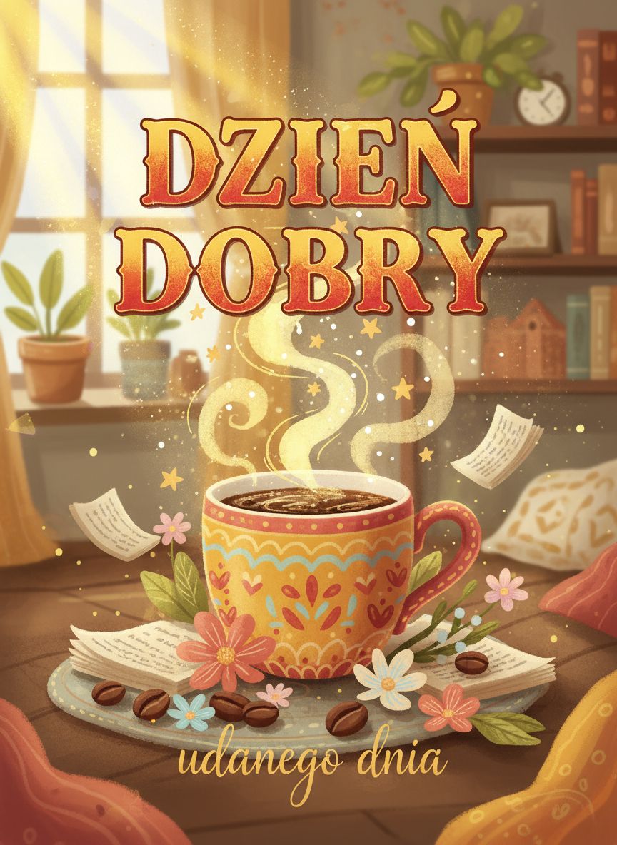 piękne kartki na dzień dobry
