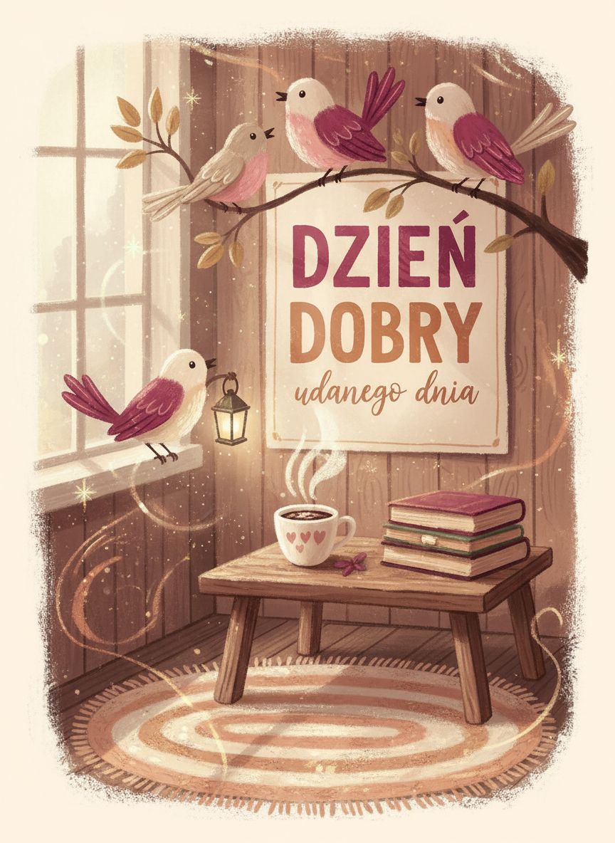 piękne kartki na dzień dobry