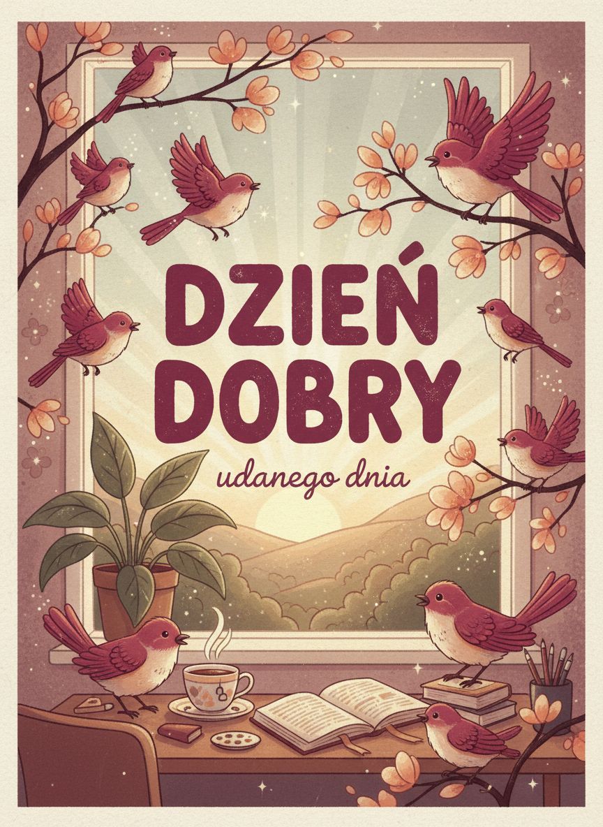 piękne kartki na dzień dobry