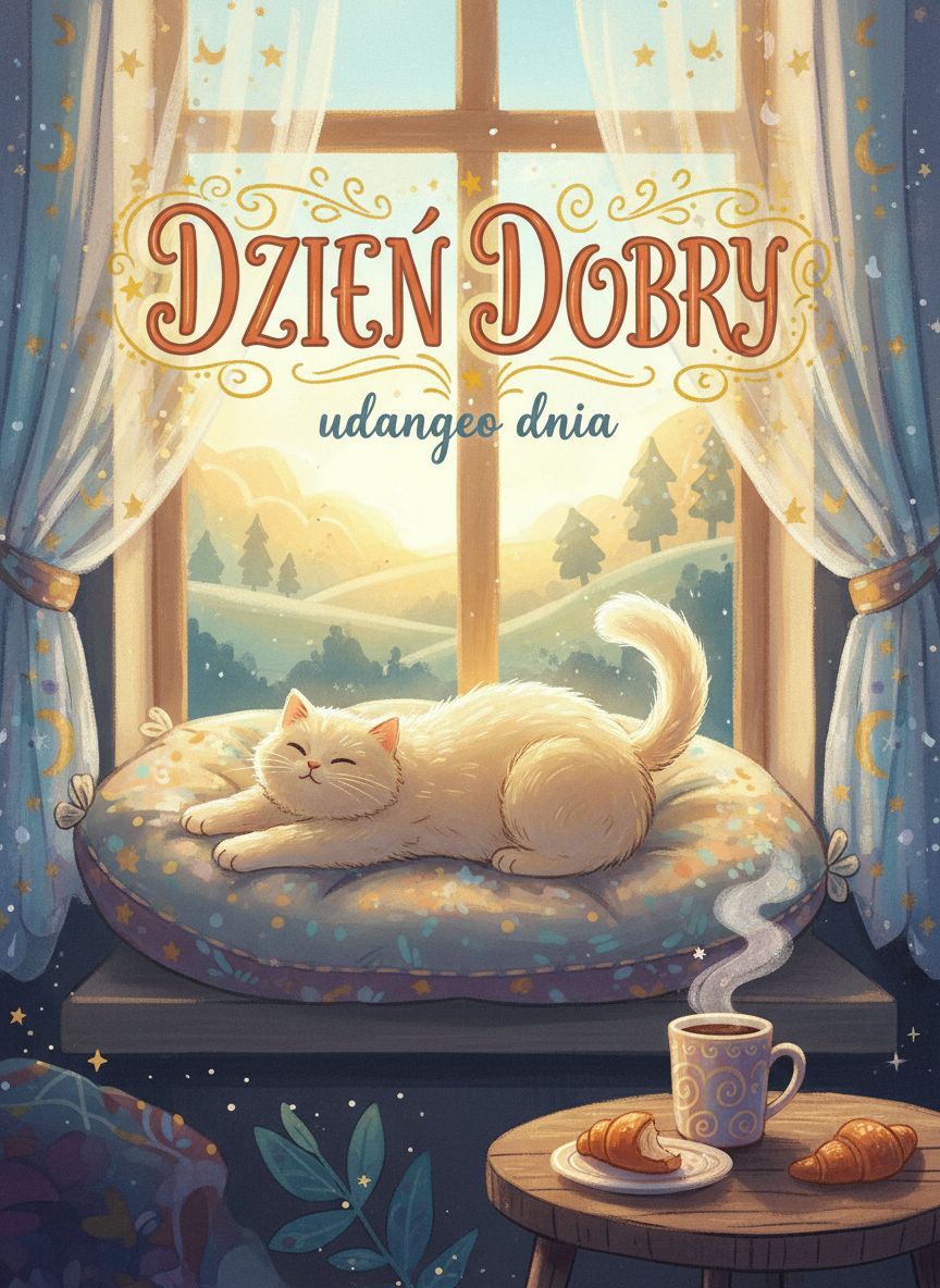 piękne kartki na dzień dobry