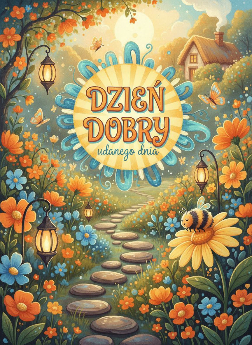 piękne kartki na dzień dobry