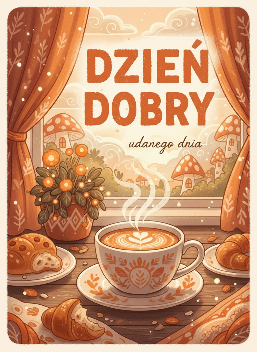 piękne kartki na dzień dobry