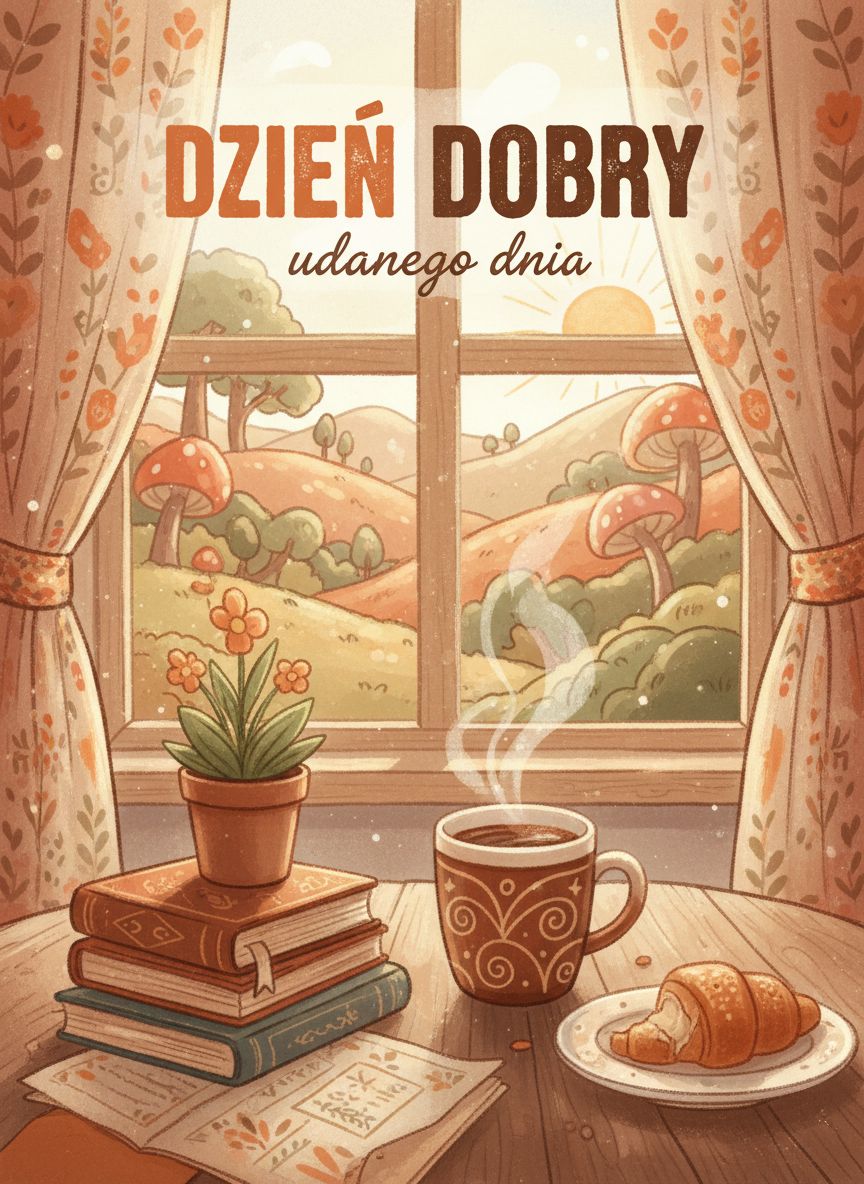 piękne kartki na dzień dobry