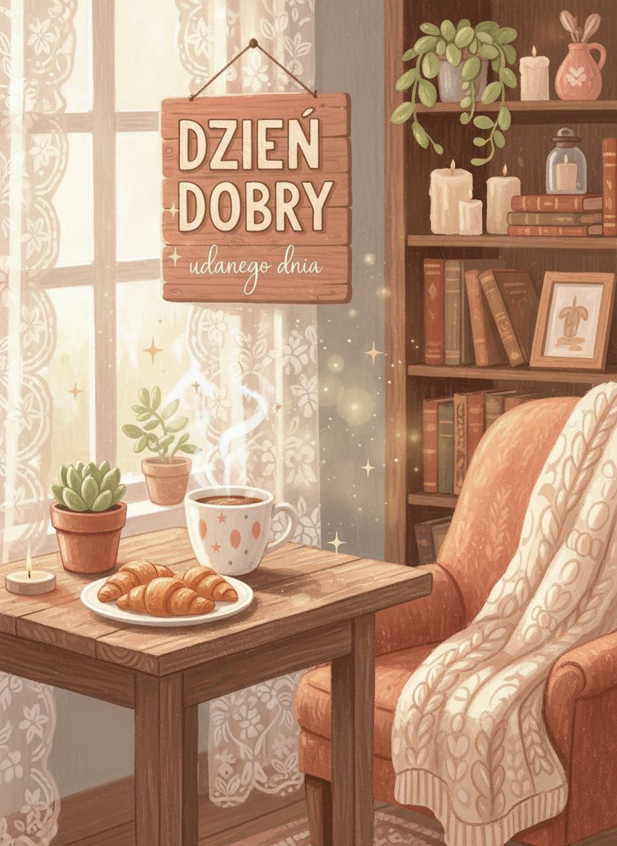 piękne kartki na dzień dobry