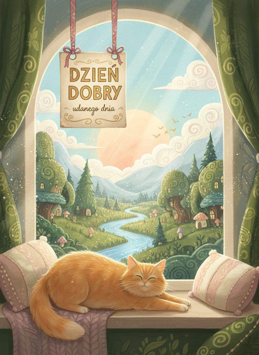 piękne kartki na dzień dobry